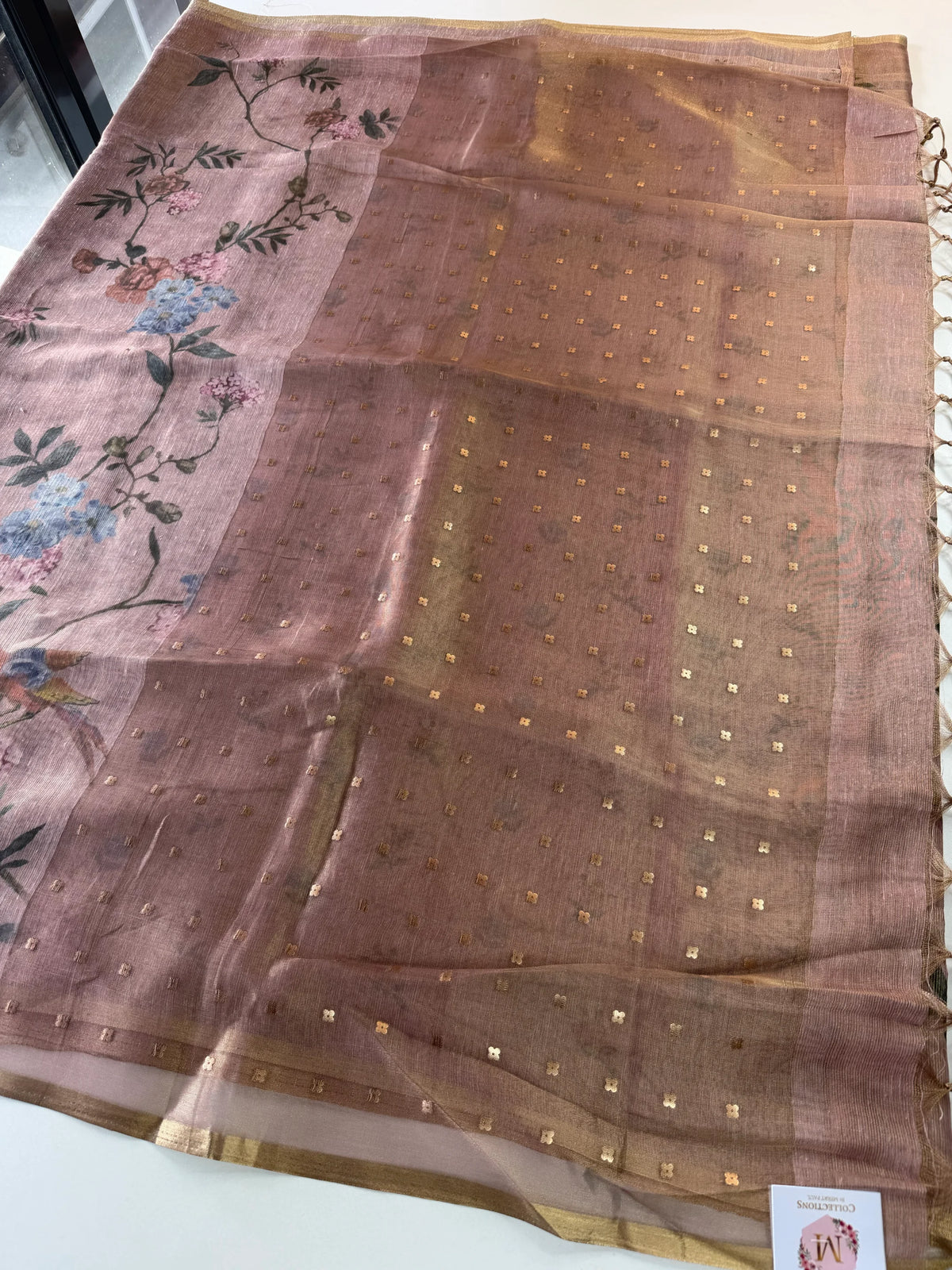Tissue Chanderi blended saree/ GDF11