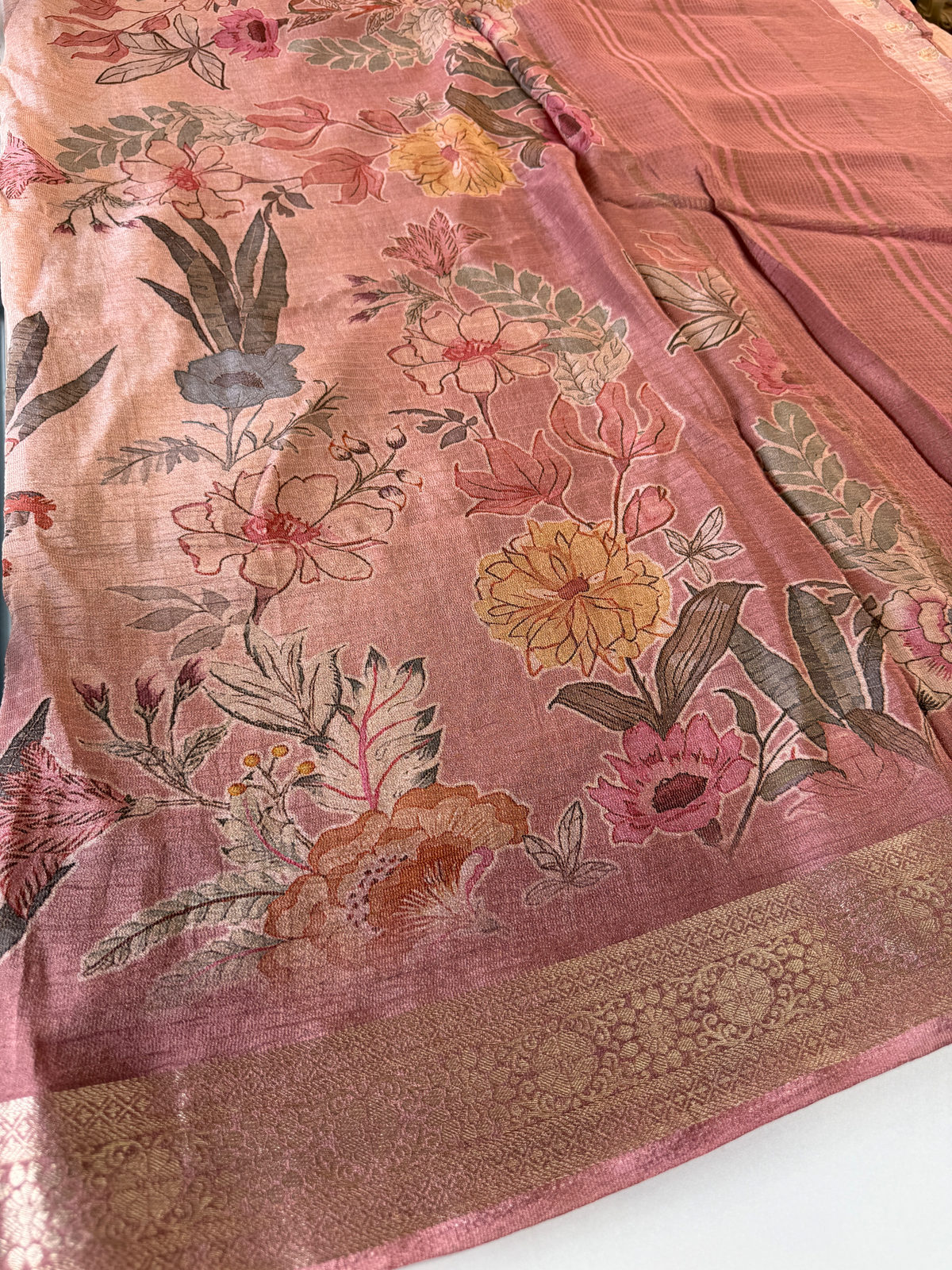 Crushed Tissue Saree/ 183A