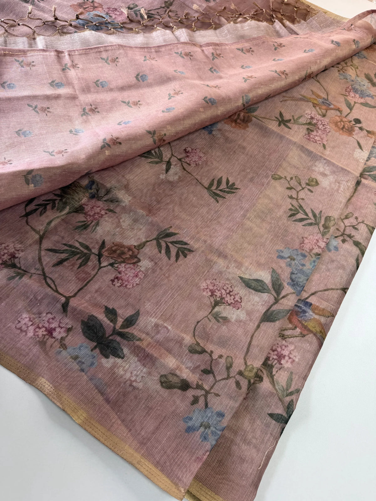 Tissue Chanderi blended saree/ GDF11