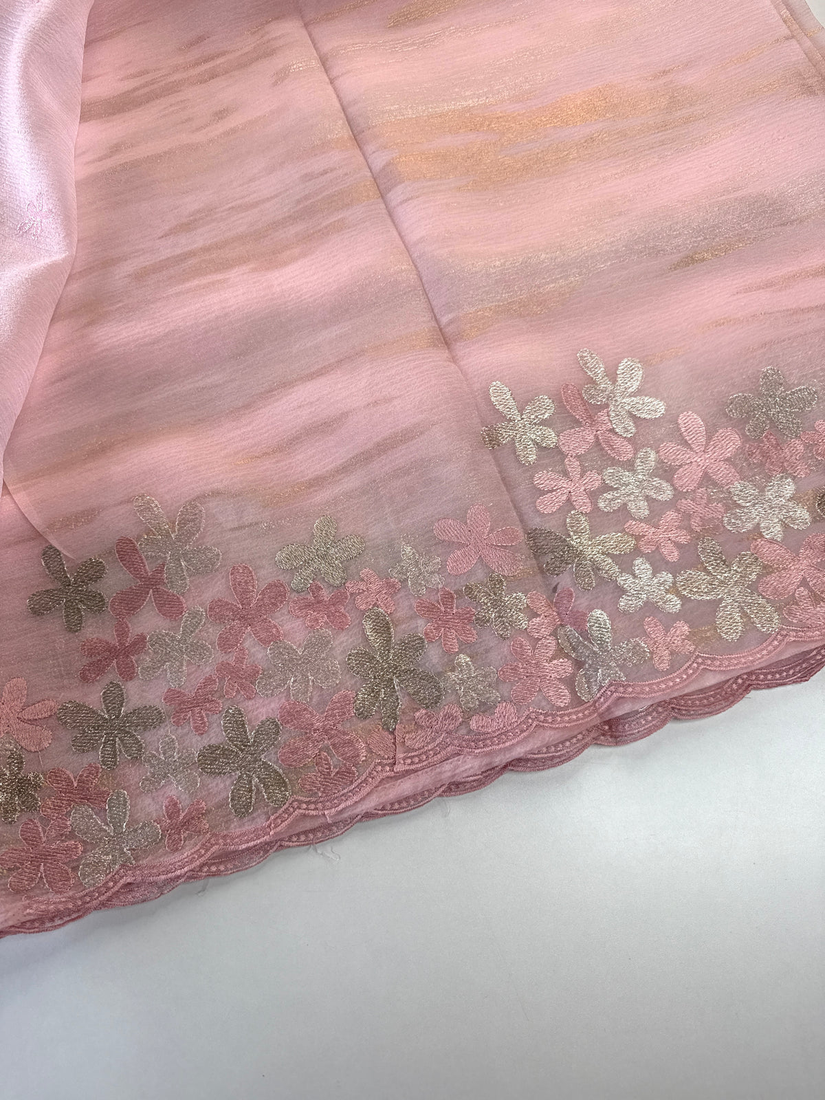Foil textured crushed Organza/W767