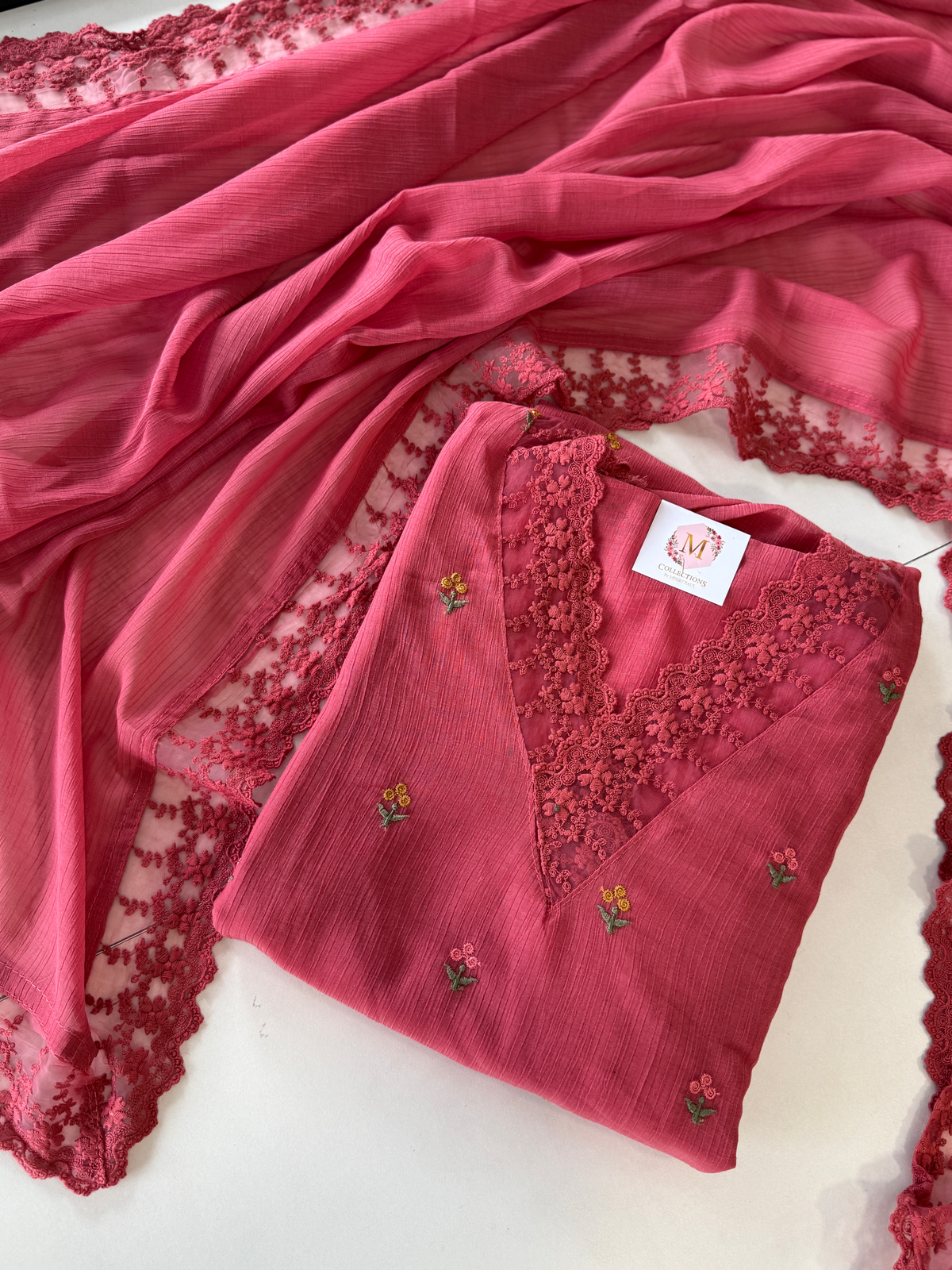 Chiffon unstitched salwar set /NC111