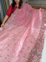 Glass organza saree/ 67HL