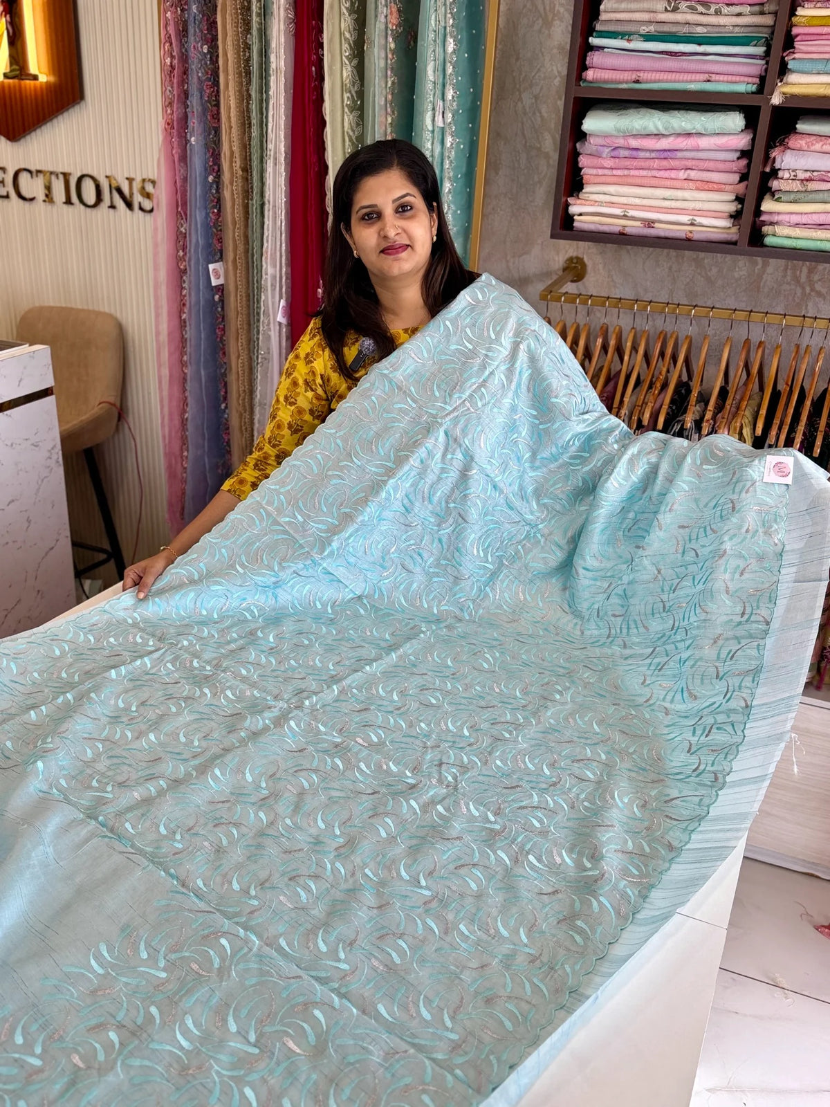 Semi silk saree/ 8036