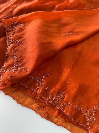 Satin Organza Saree/ AM108
