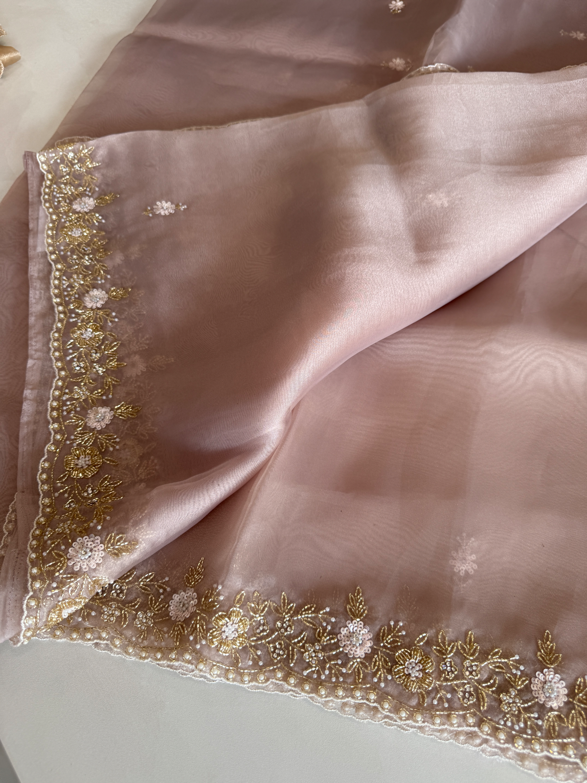 Glass organza party wear saree/ SA850