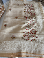 Tissue Linen Saree/ SR564