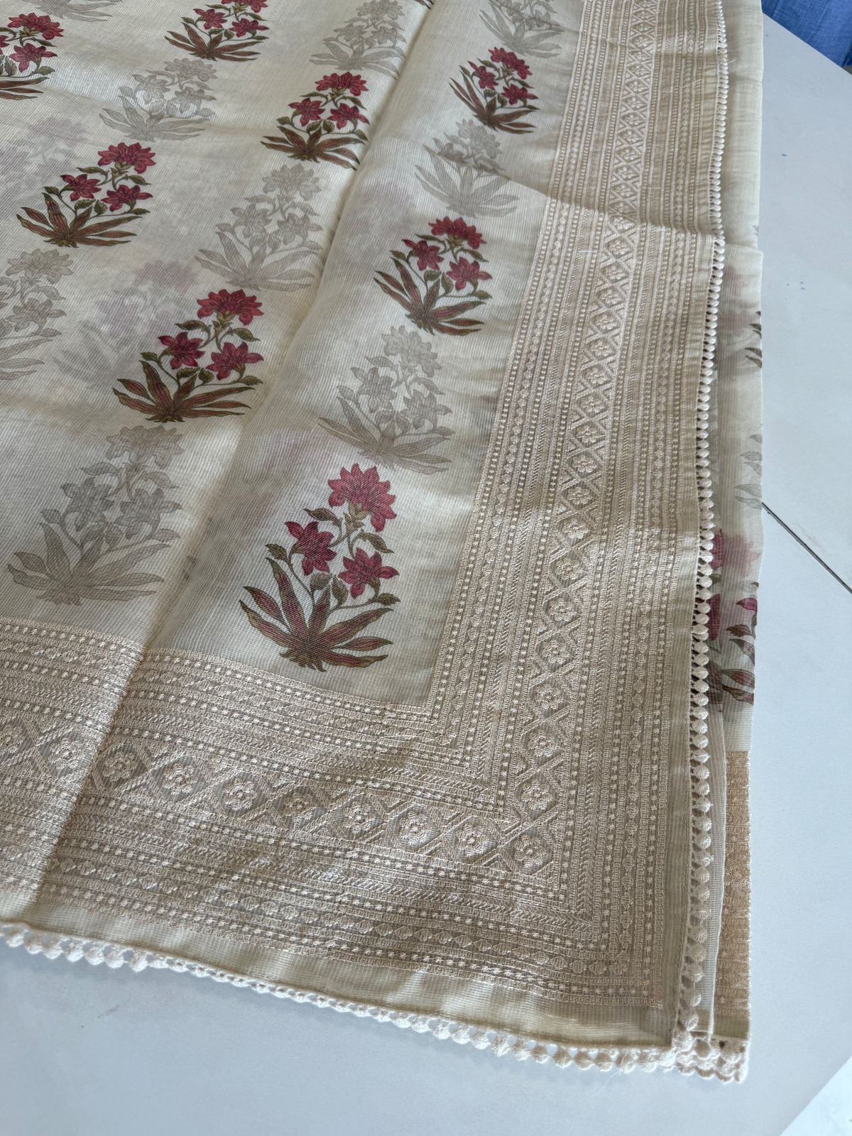 Tissue net kotta Saree/ K610