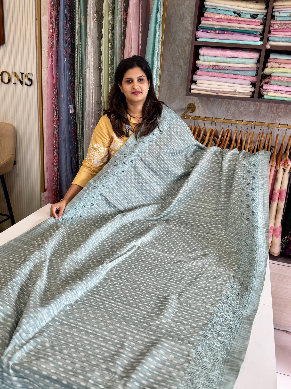 Soft semi Tussar Saree/ 5375