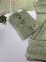 Soft Chanderi unstitched salwar set / NC166