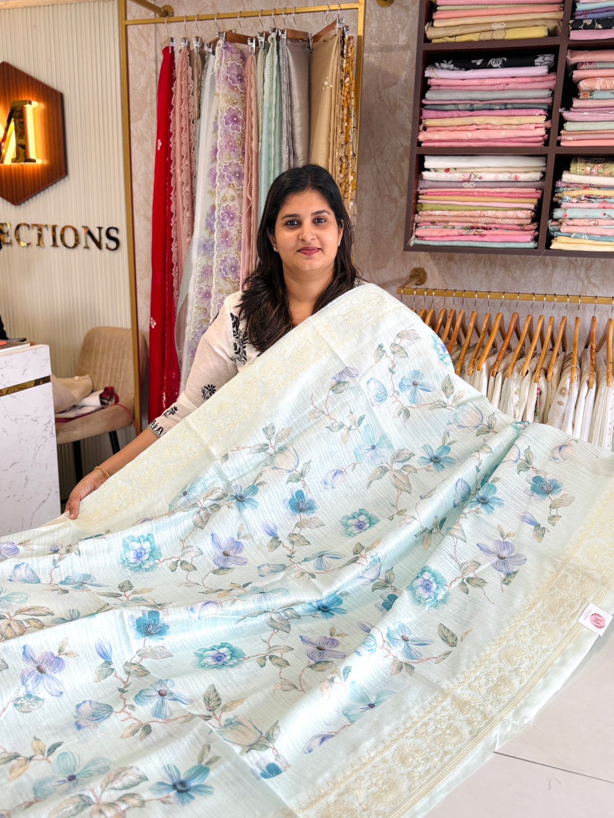 Semi Jute Saree/ 5191