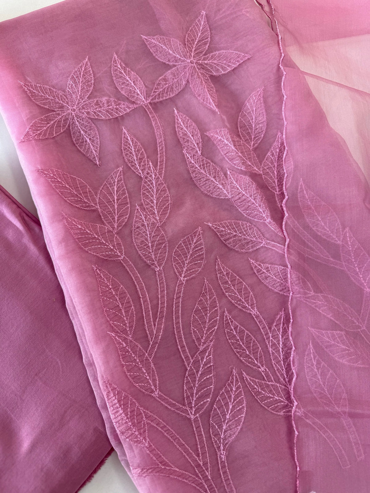 Unstitched salwar set organza/ US1279