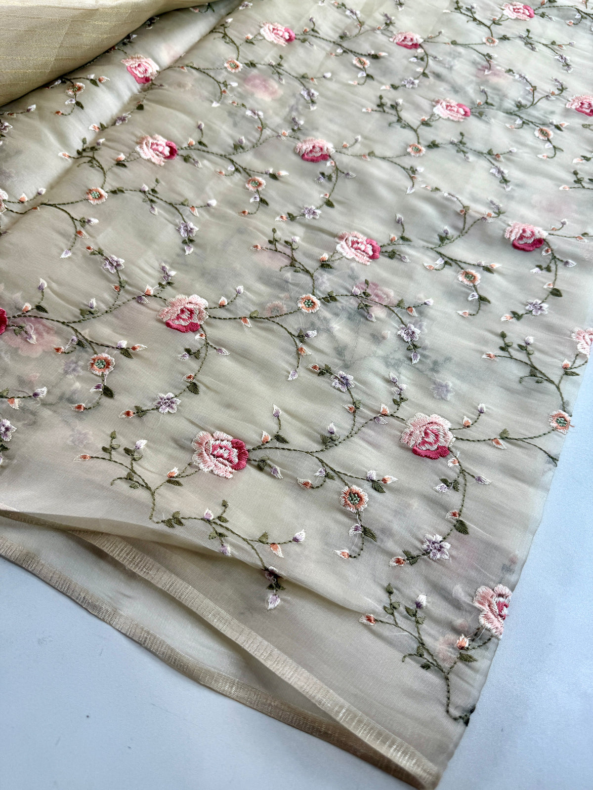 Chanderi Organza Blended Saree/ DP26