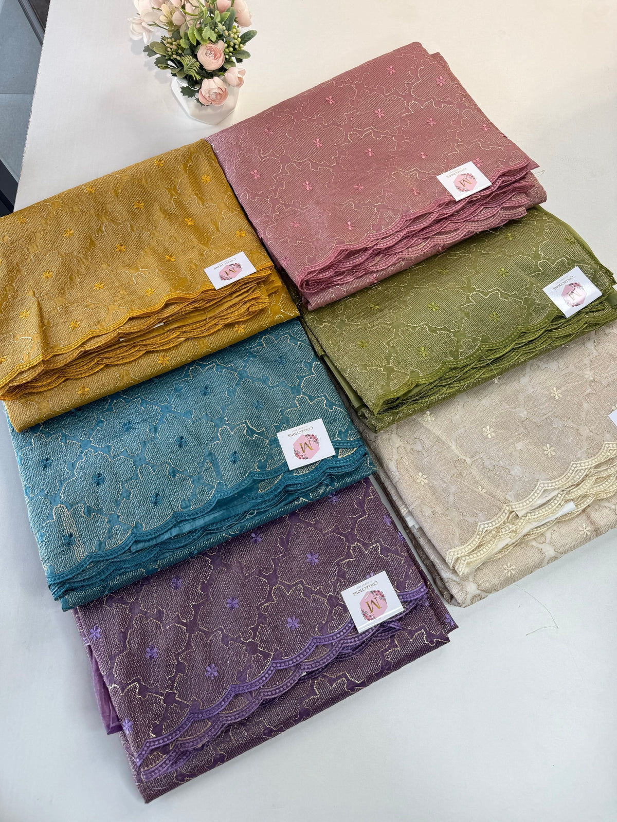 Crushed Organza Saree/ CW3166