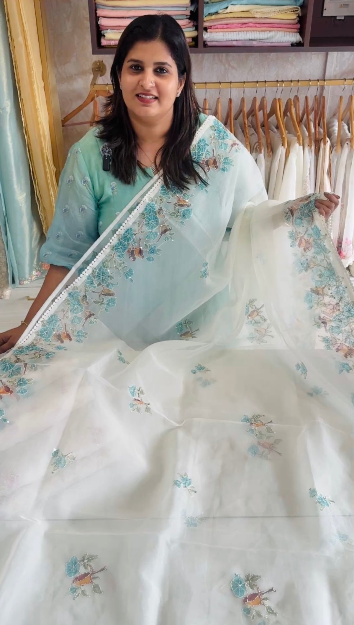 Organza Saree/ D5333