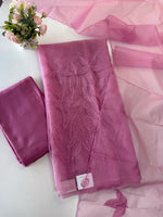 Unstitched salwar set organza/ US1279