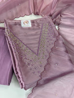 Unstitched Tissue Organza Salwar Set / S1252