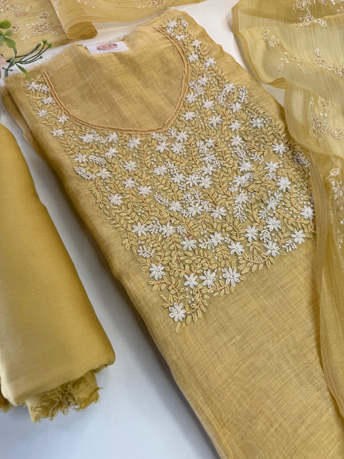 Cotton blended unstitched salwar set / RKF55