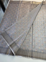 Soft semi Tussar Saree/ D390