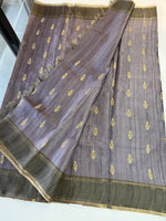 Soft Semi Tussar Saree/D462