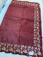 Crushed Crape Saree/ CW526