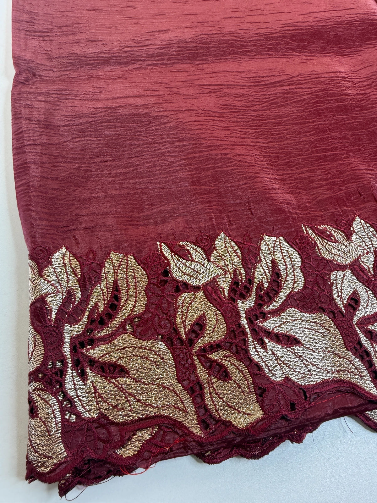 Crushed Crape Saree/ CW526