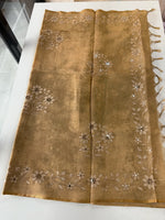Tissue linen Blened saree / 14545