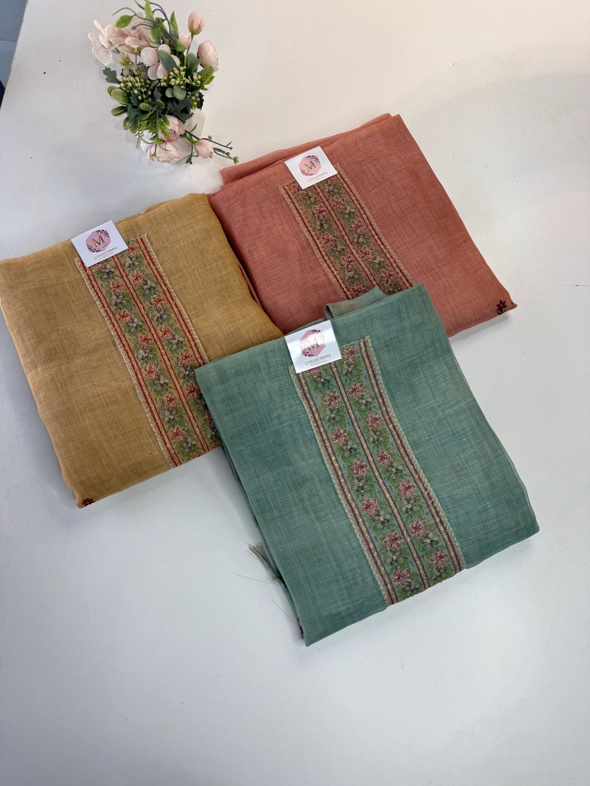 Linen Tissue blend unstitched salwar set / SU13