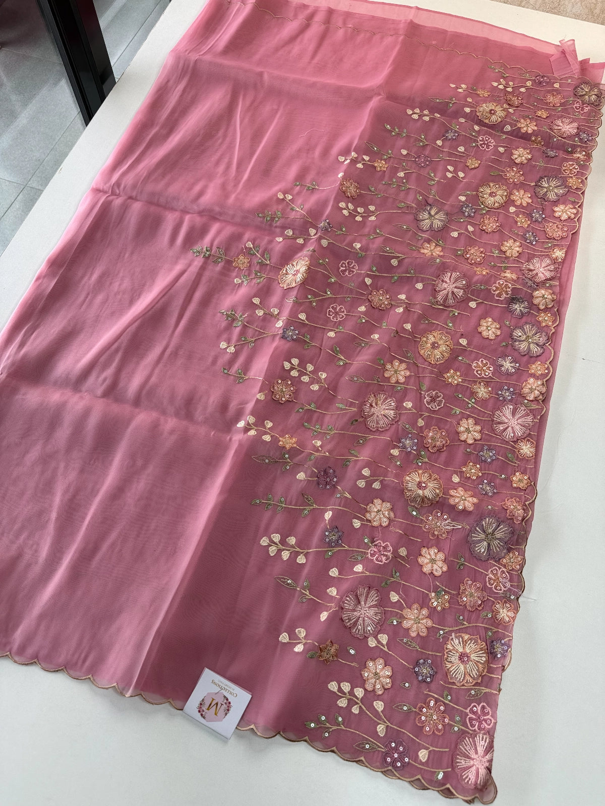 Semi Viscous Organza Saree / AWS74