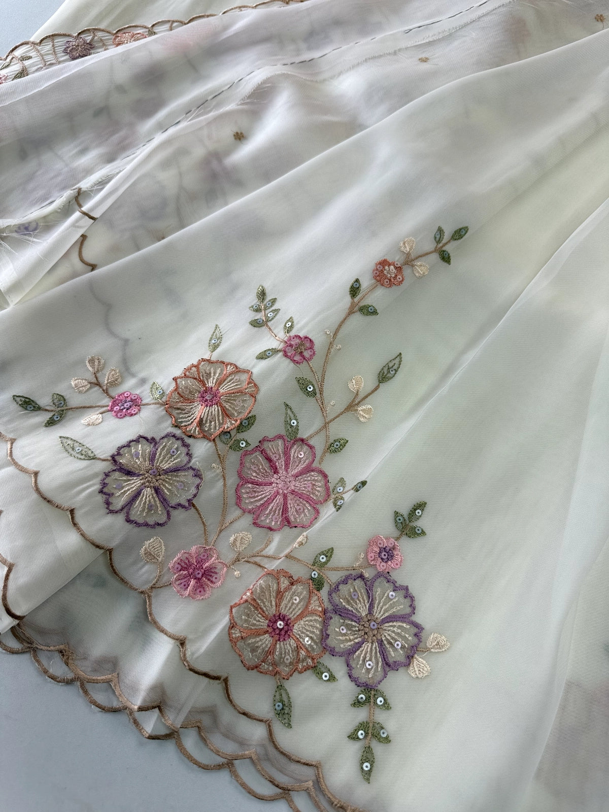 Semi Viscous Organza Saree / AWS74