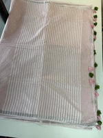 Cotton Linen Saree/ MC87