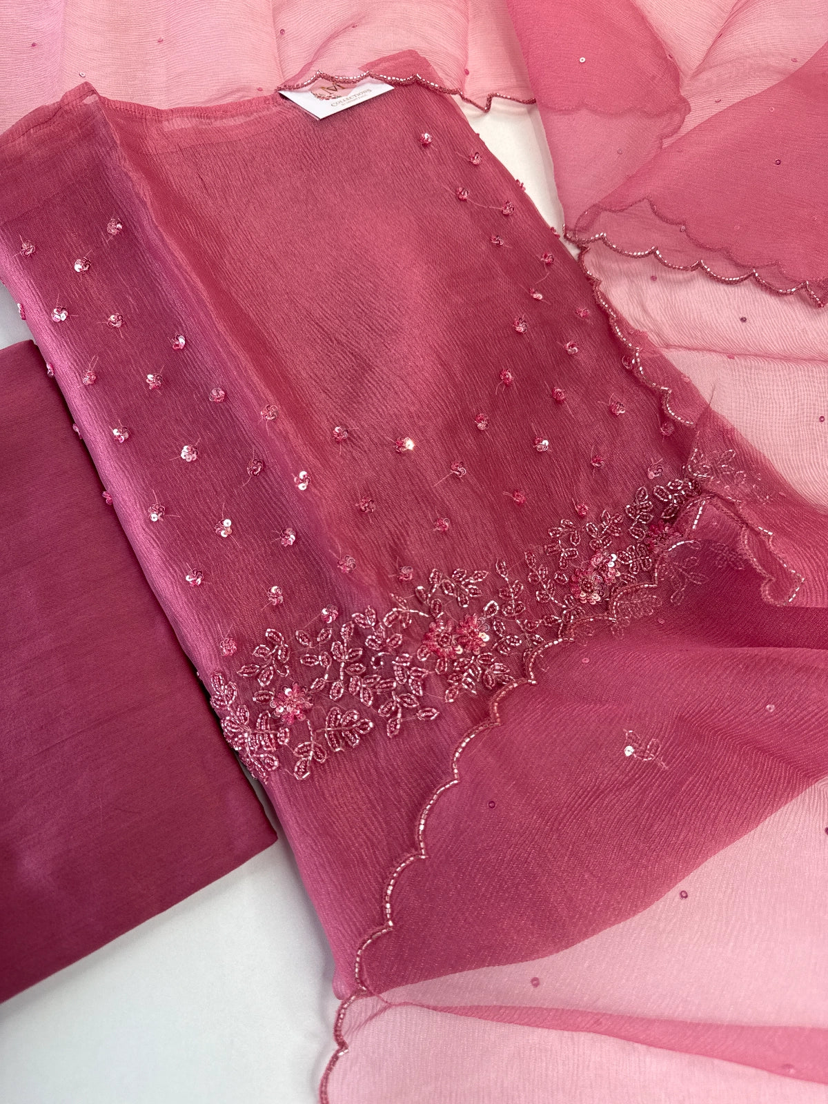 Crushed Tissue unstitched salwar set /298B