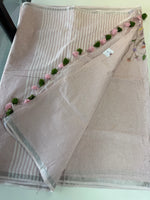 Cotton Linen Saree/ MC87