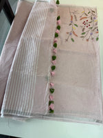 Cotton Linen Saree/ MC87