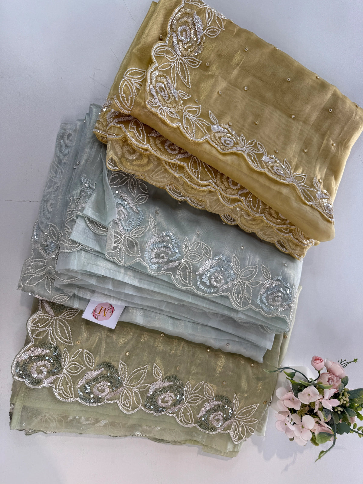 Tissue Organza Saree/ SA009