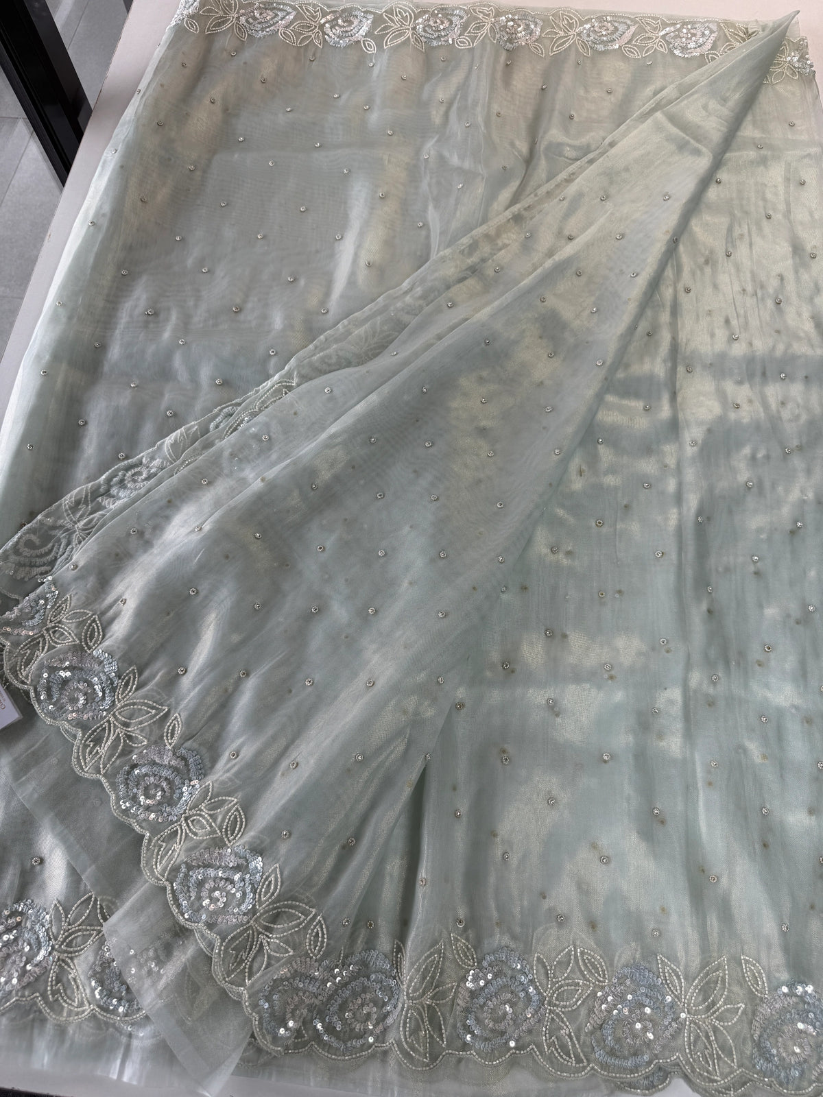 Tissue Organza Saree/ SA009