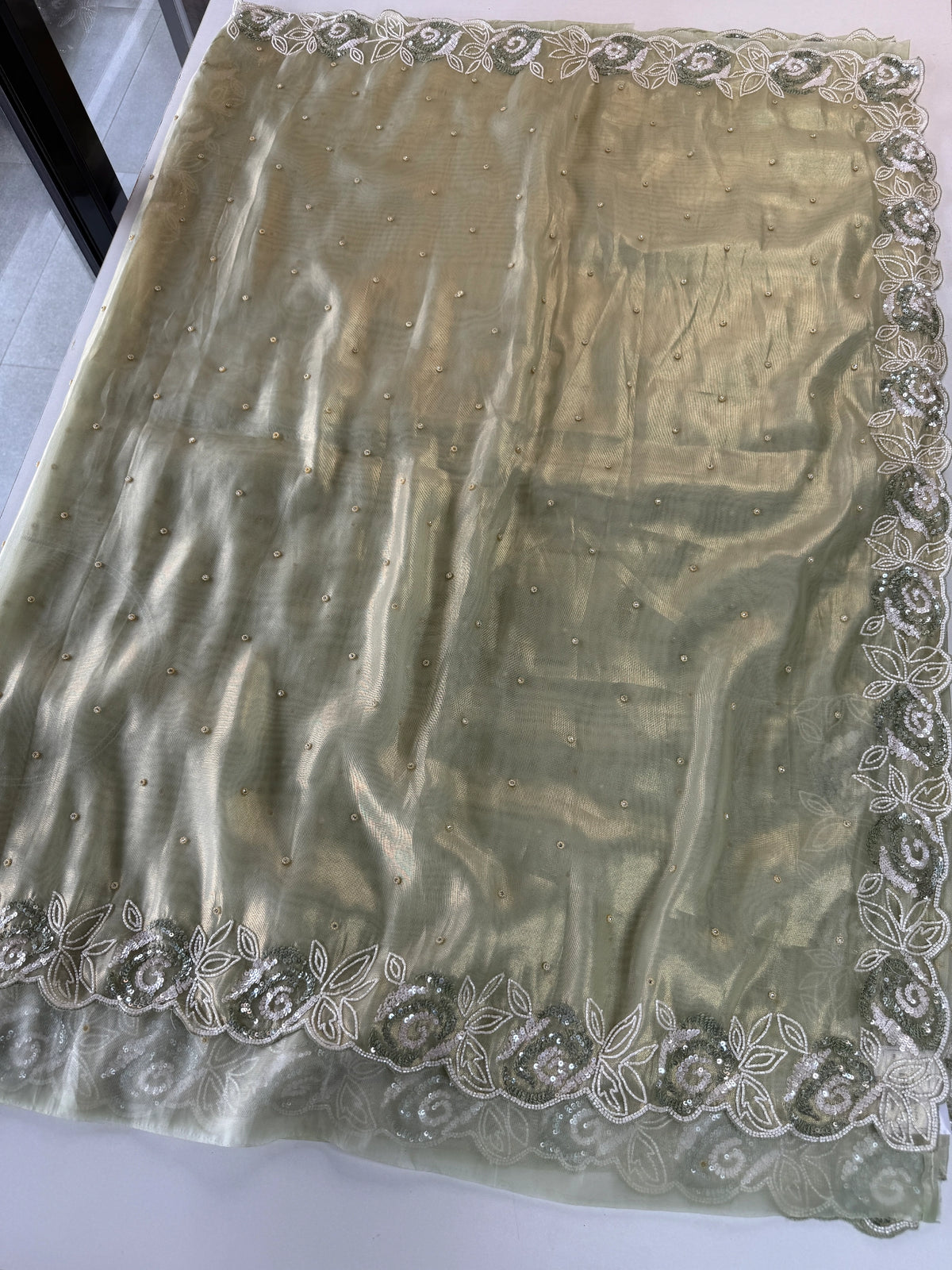 Tissue Organza Saree/ SA009