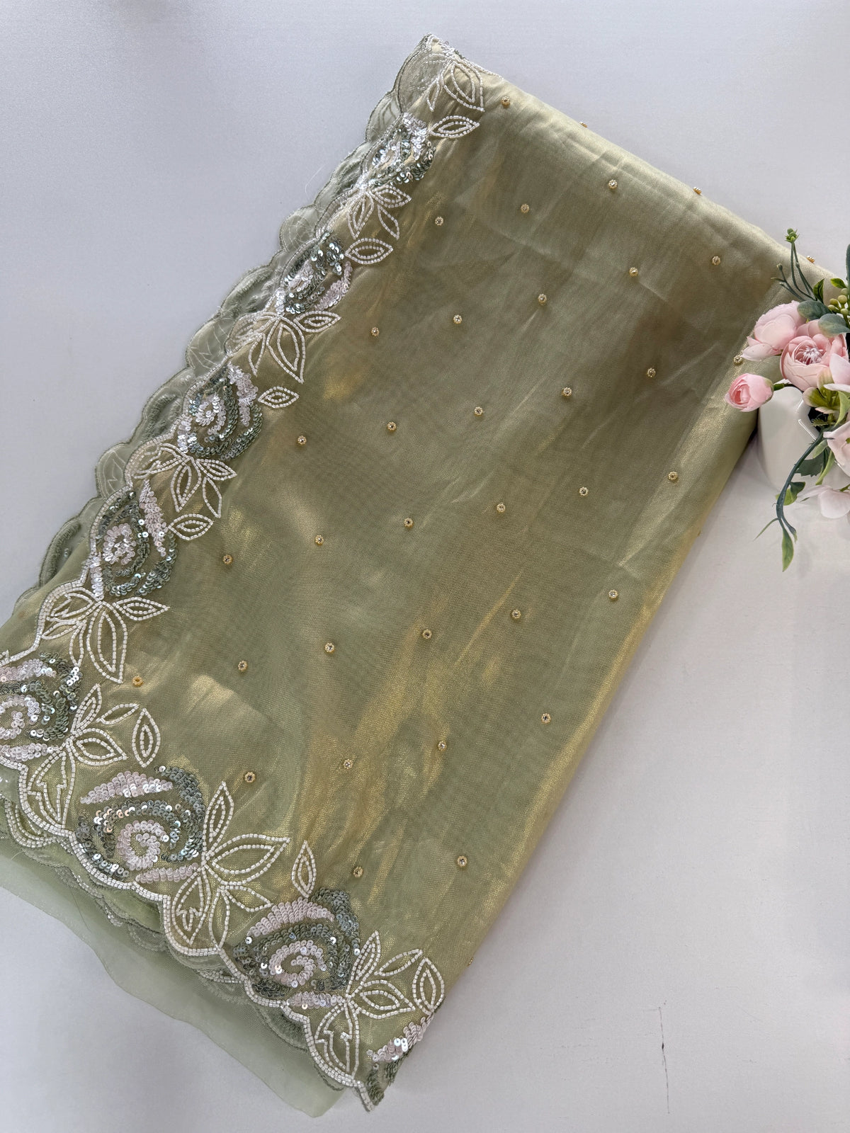 Tissue Organza Saree/ SA009
