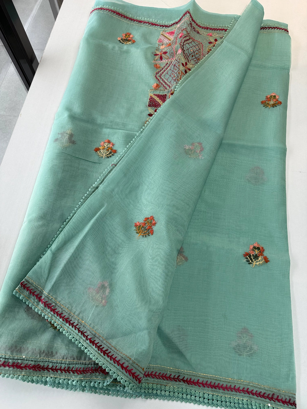 Chanderi Tissue blend Saree / 3921