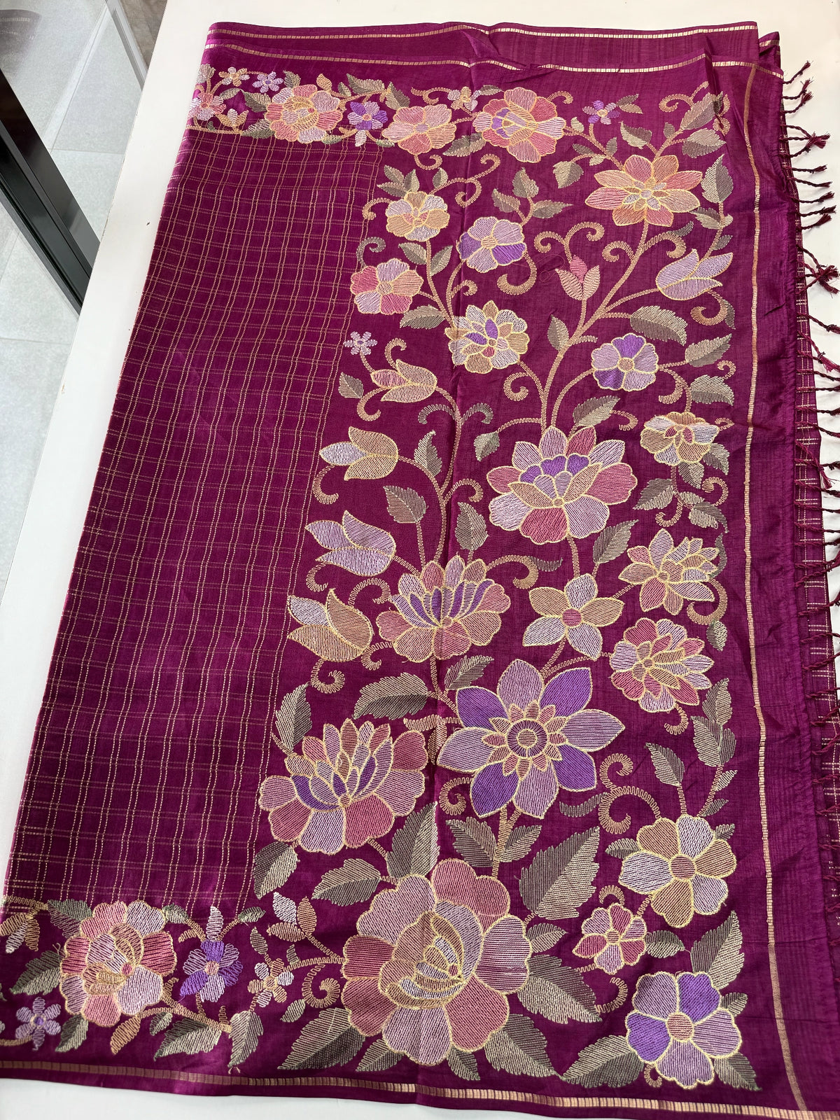 Semi silk saree/ 641E