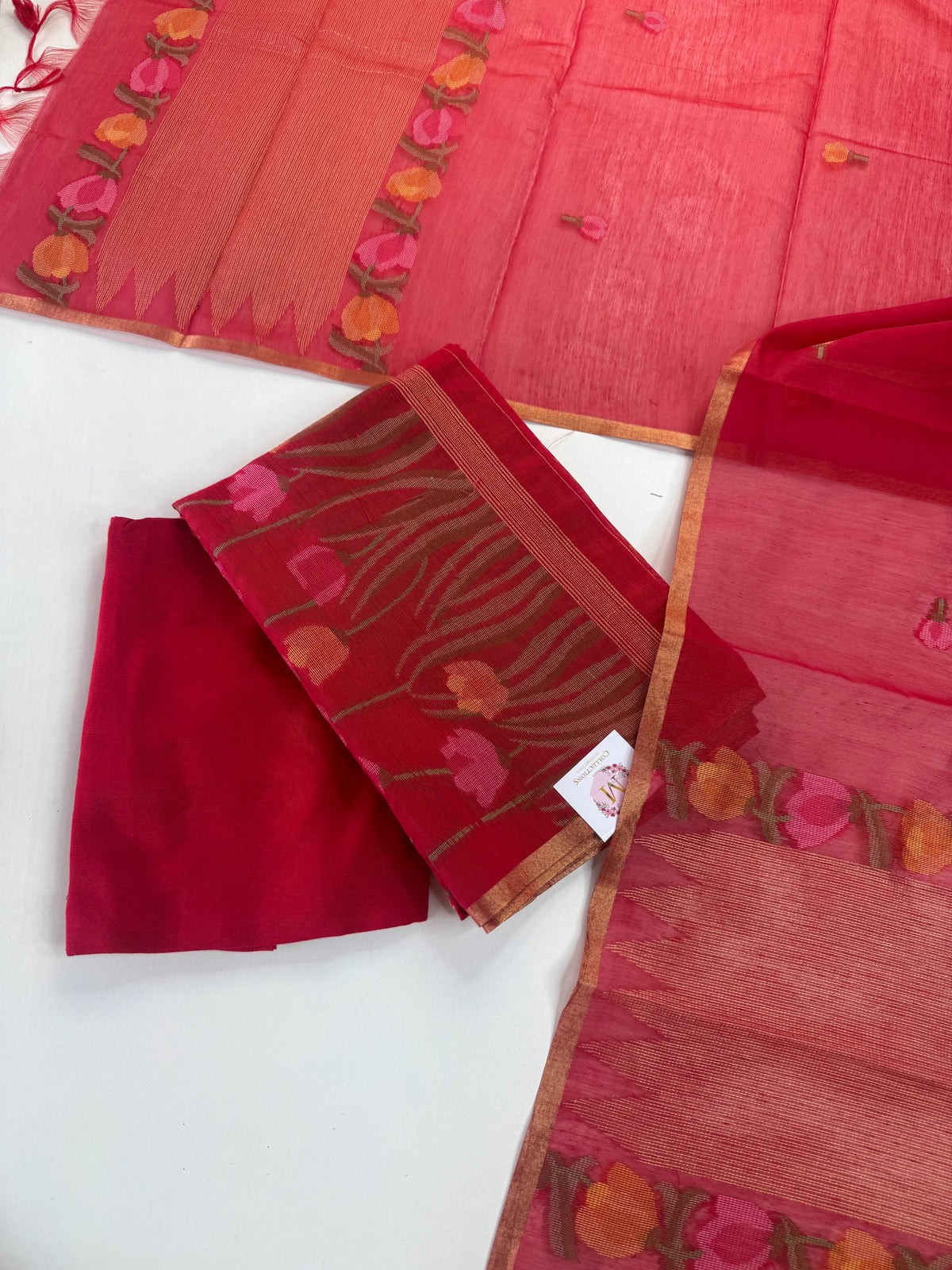 Soft Chanderi unstitched salwar set/ RSD105