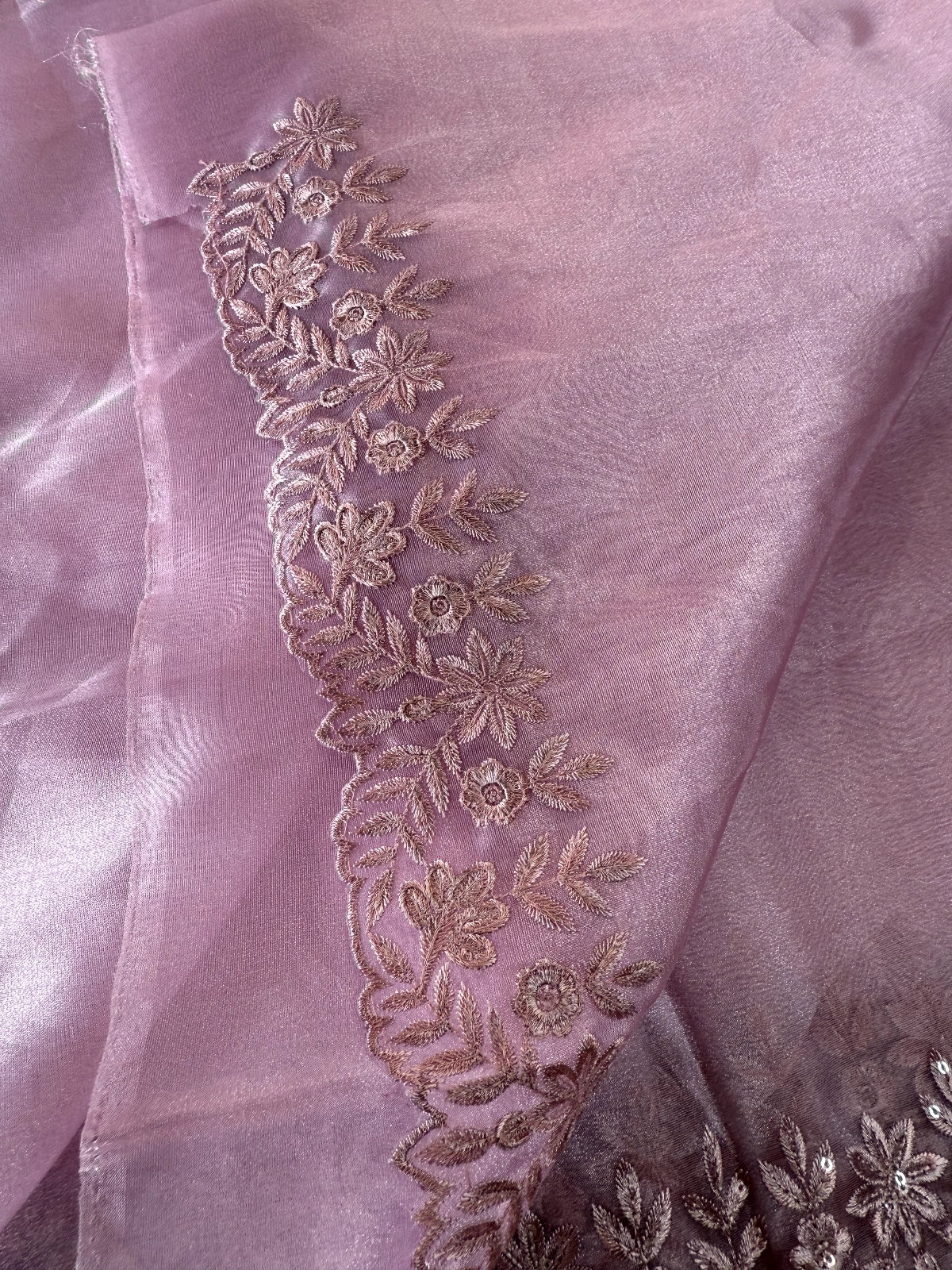 Glass Organza Saree / CW150