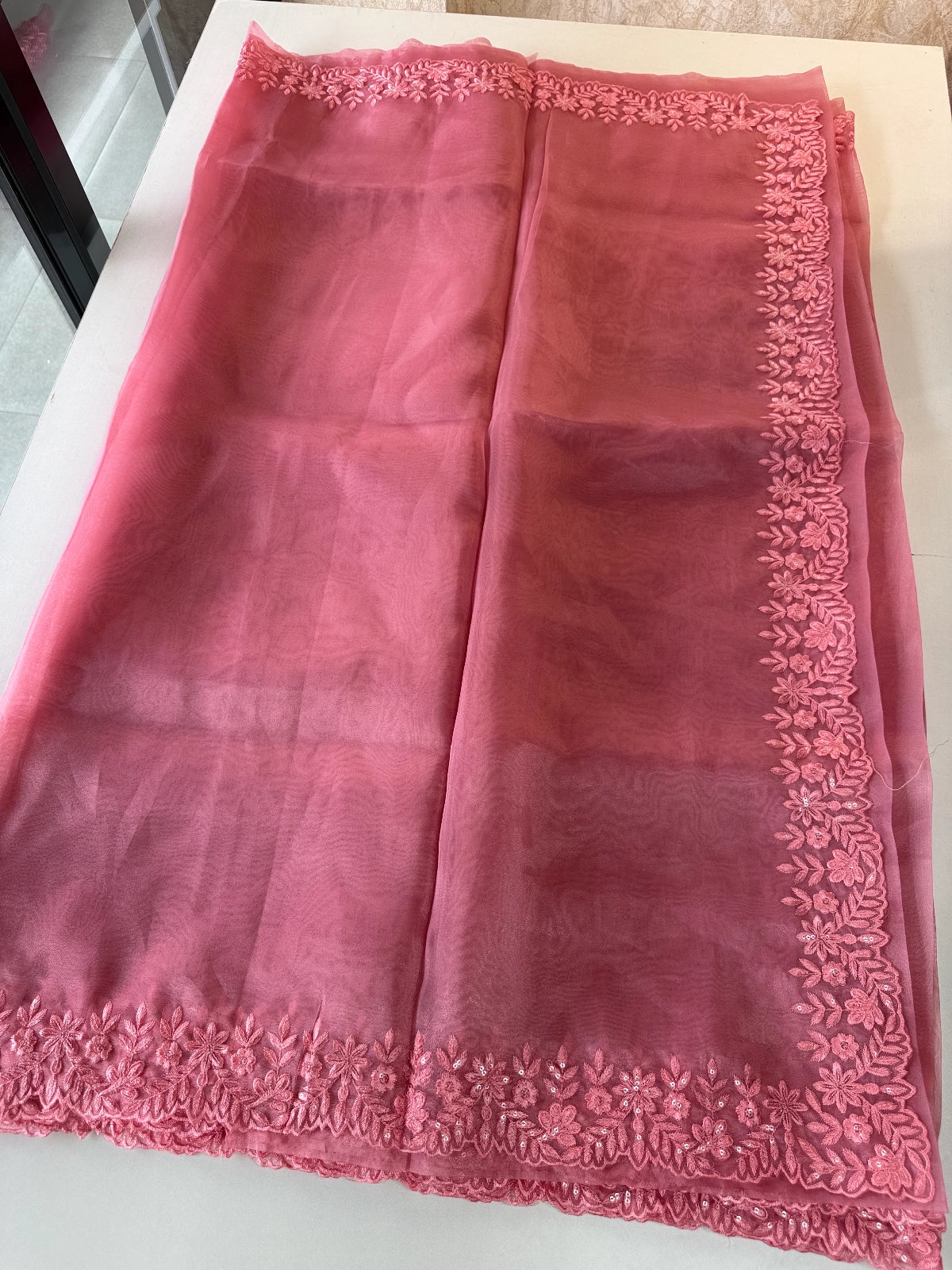 Glass Organza Saree / CW150
