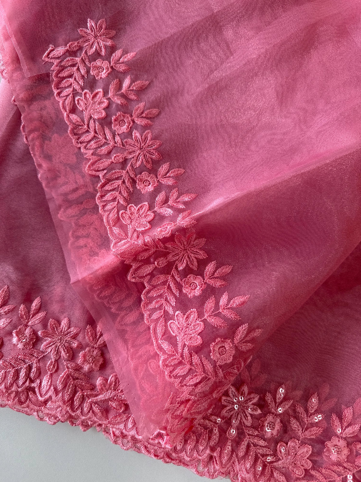 Glass Organza Saree / CW150