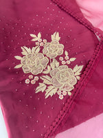 Glass Chanderi unstitched salwar set / U4903