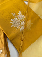 Glass Chanderi unstitched salwar set / U4903