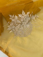 Glass Chanderi unstitched salwar set / U4903