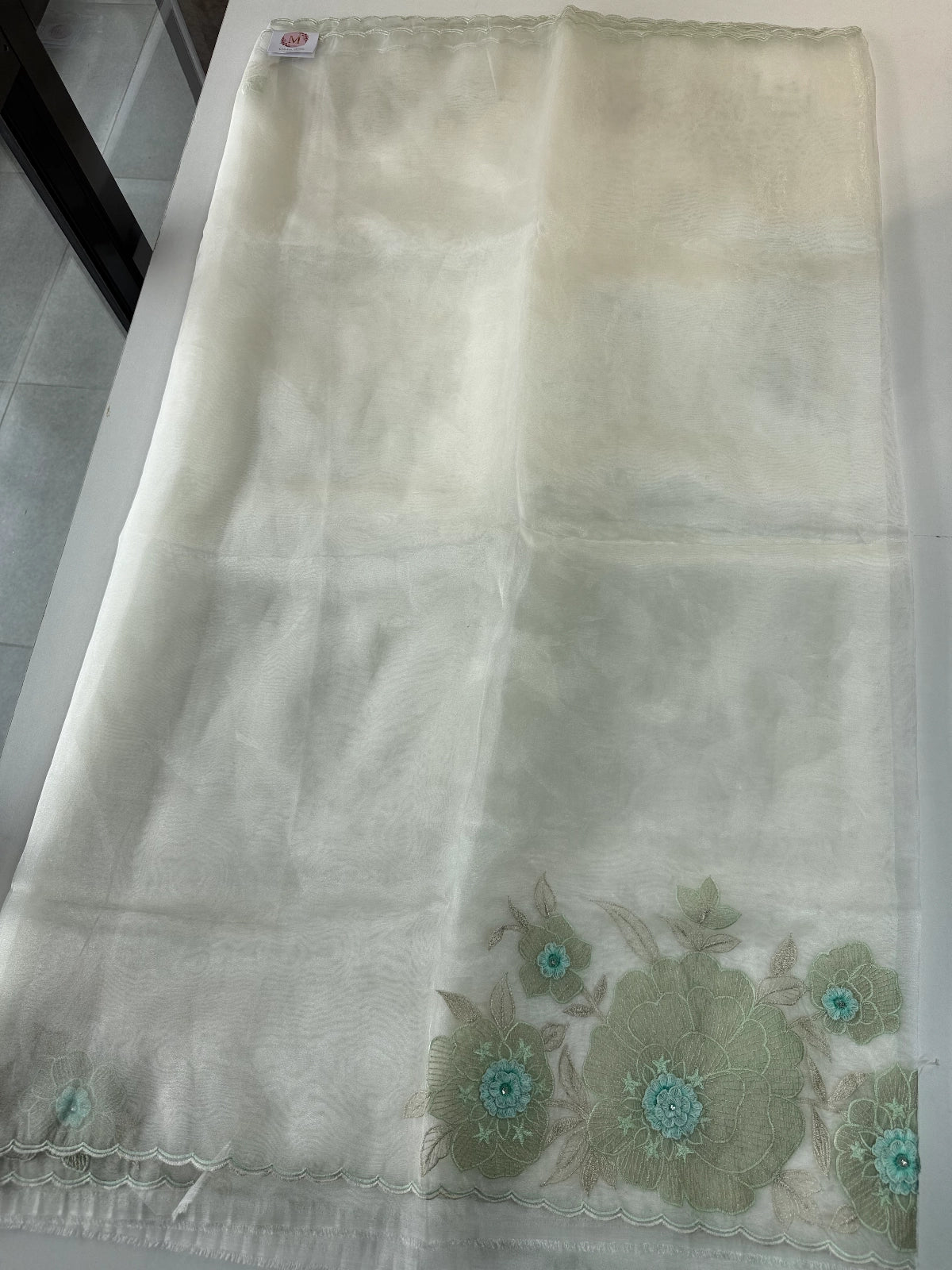 Glass Organza Saree/ HW328
