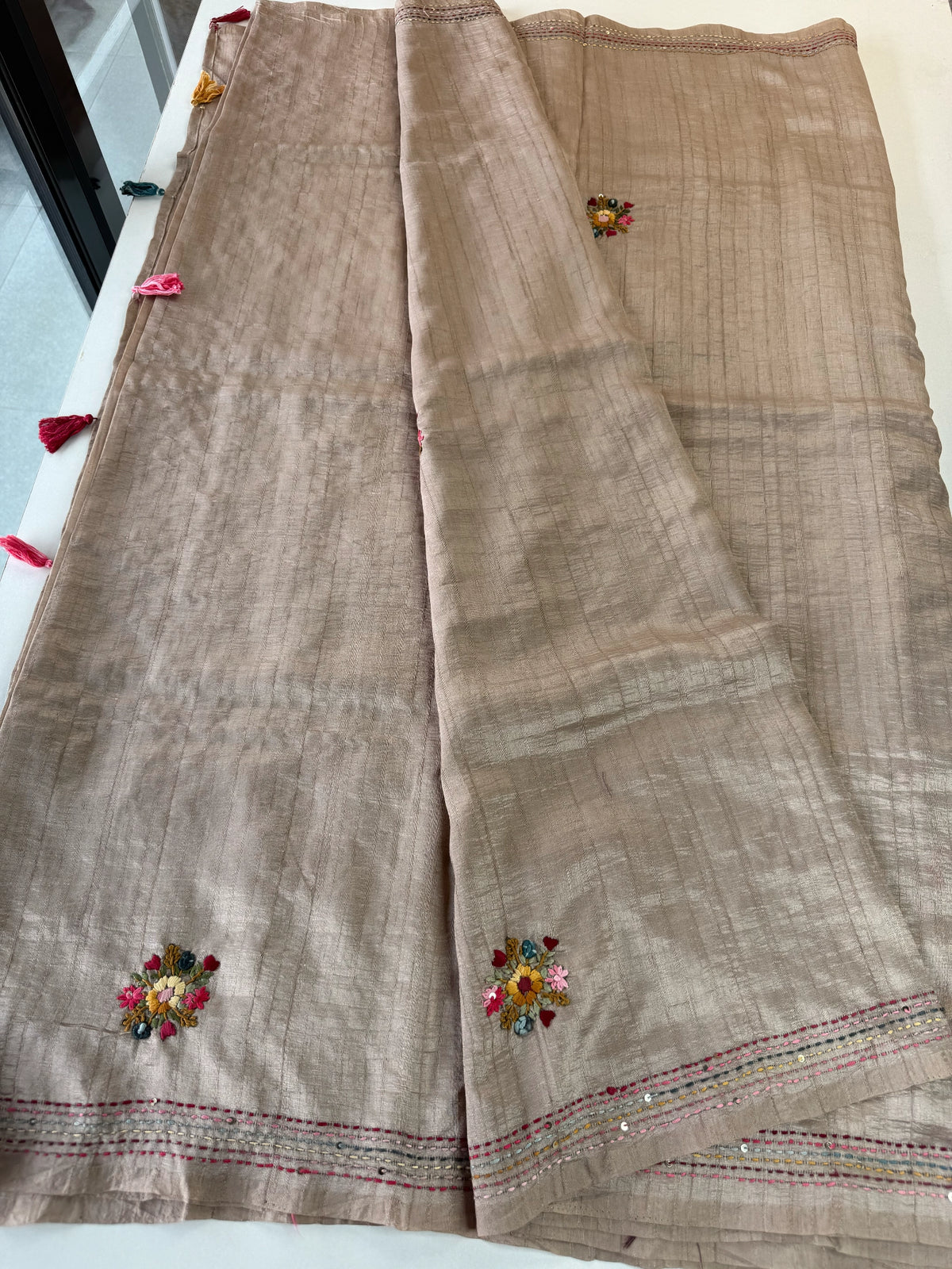 Soft Semi Tussar Saree/ DF252