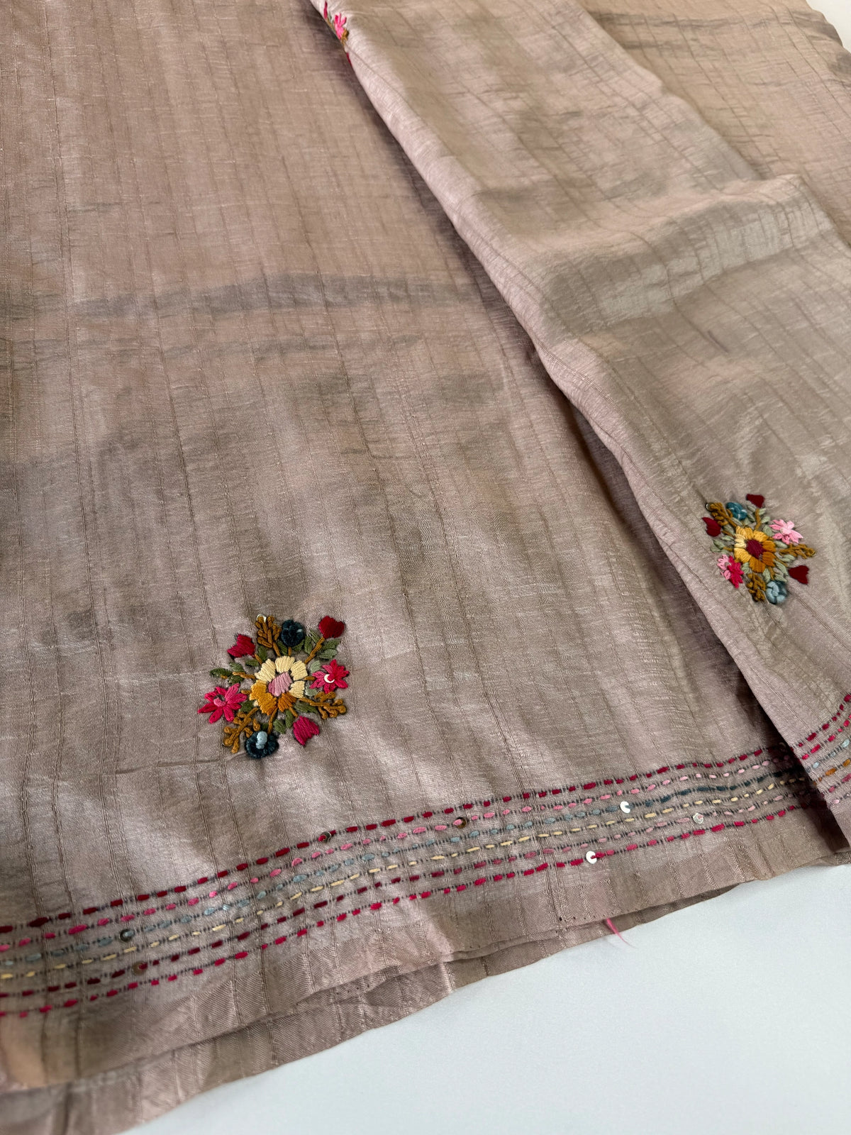Soft Semi Tussar Saree/ DF252