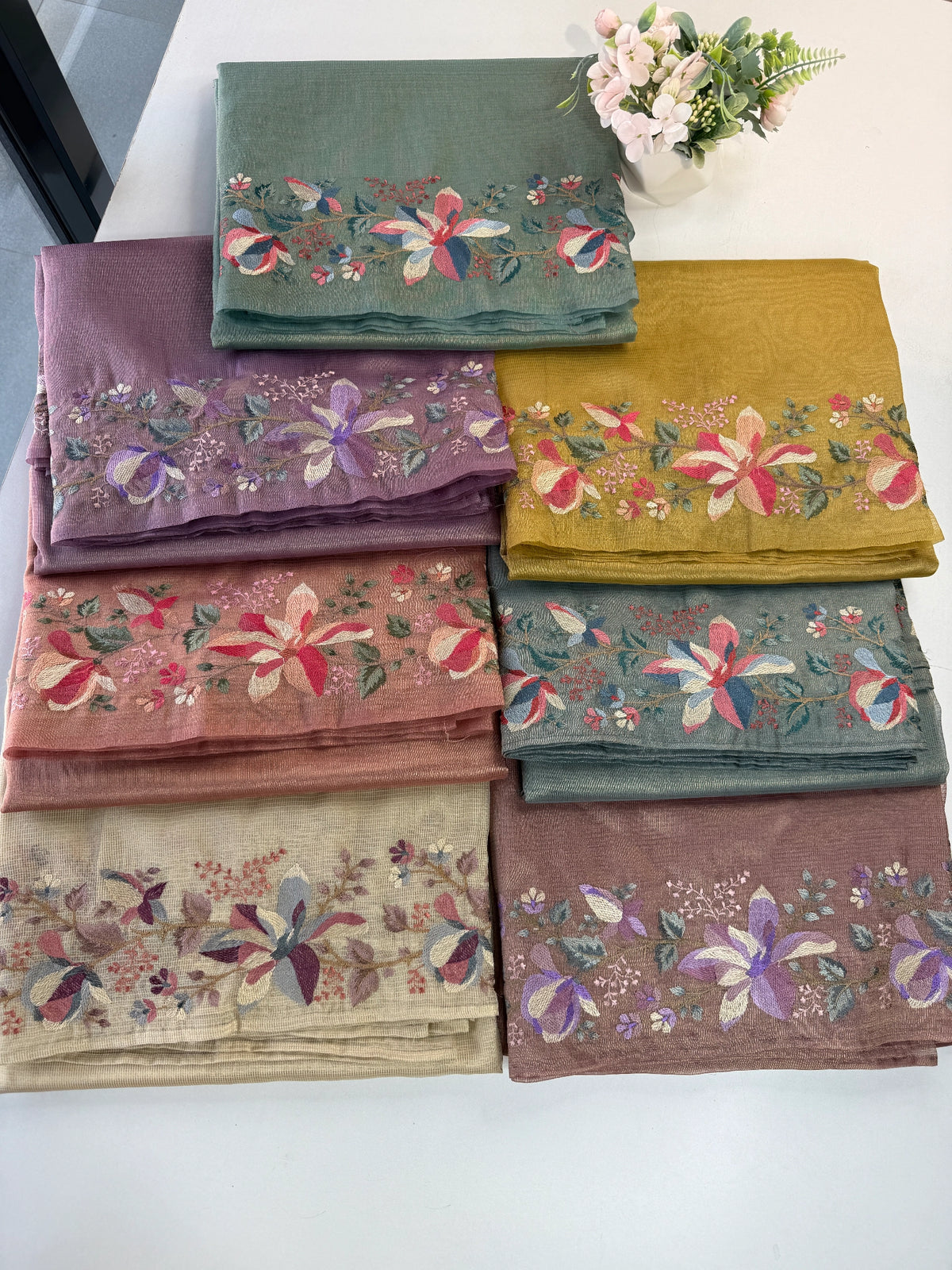 Crushed soft tissue Saree/ SR1397